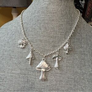 Handmade Mushroom Charm Necklace 🍄